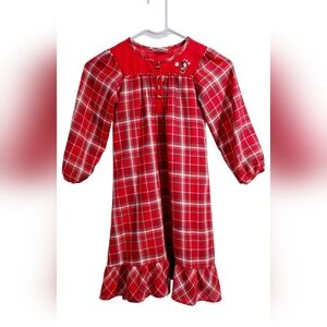 Girls Disney Store Minnie Mouse red plaid gown Christmas